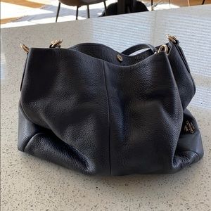 Navy Coach hobo handbag